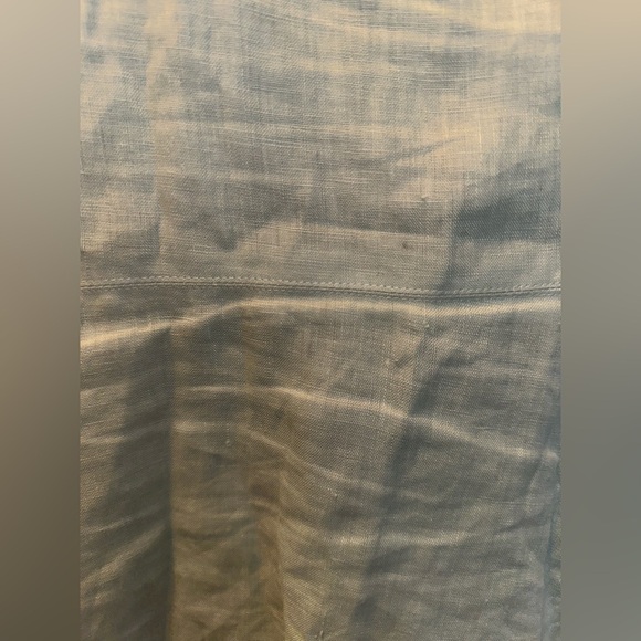 Tory Burch light blue silk linen button up blouse sz 2 - Picture 11 of 11